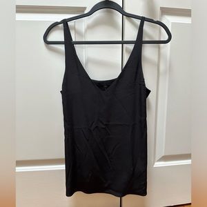 Tibi Silk V Neck Top Tank